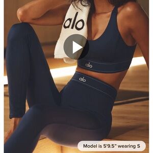 ALO:// Airlift Hightwaist Suitup Legging: Blue: Medium